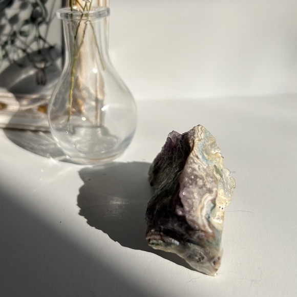 Amethyst Stalactite Uruguay Crystal Crystalline Structure Raw Mineral - Picture 6 of 12